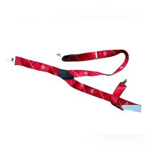 Ohio State Buckeyes men’s Eagle Wings red adjustable Suspenders EUC
